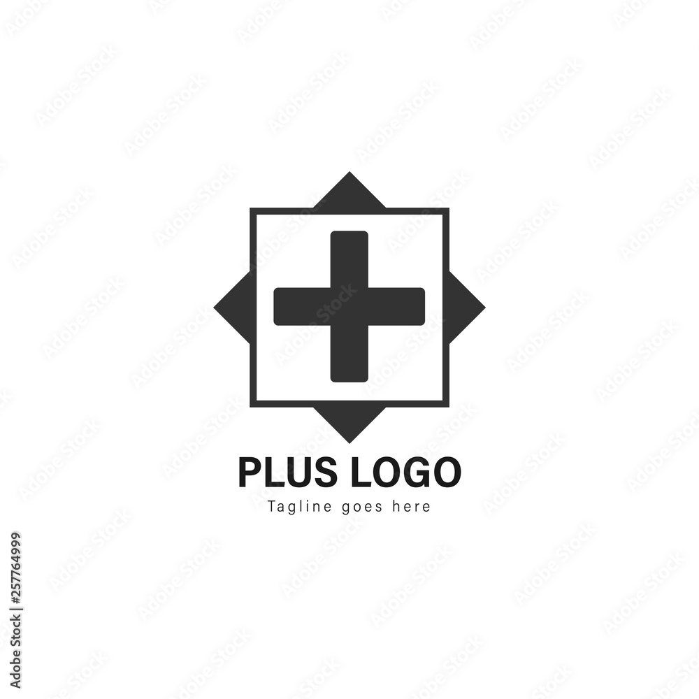 Obraz premium Medic logo template design. Medic logo with modern frame vector design