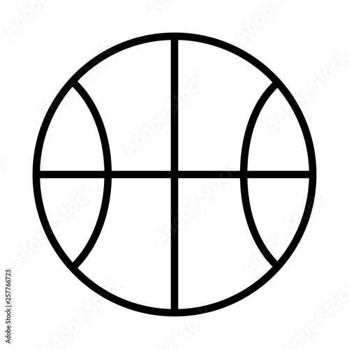 cute basketball isolated icon