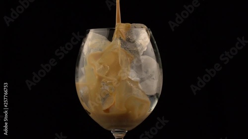 Glass of Liqueur With Ice