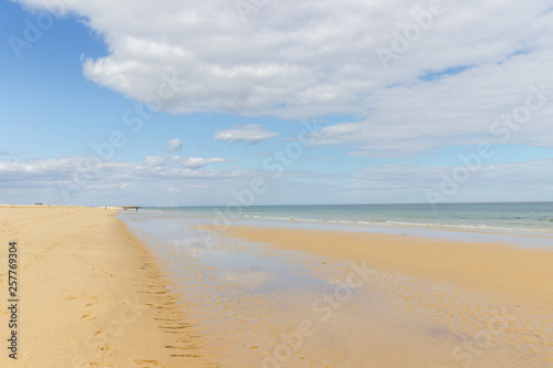 Beach of Tavira Island in Algarve  Portugal 