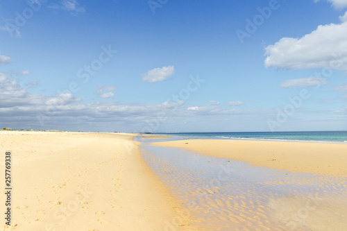 Beach of Tavira Island in Algarve  Portugal 