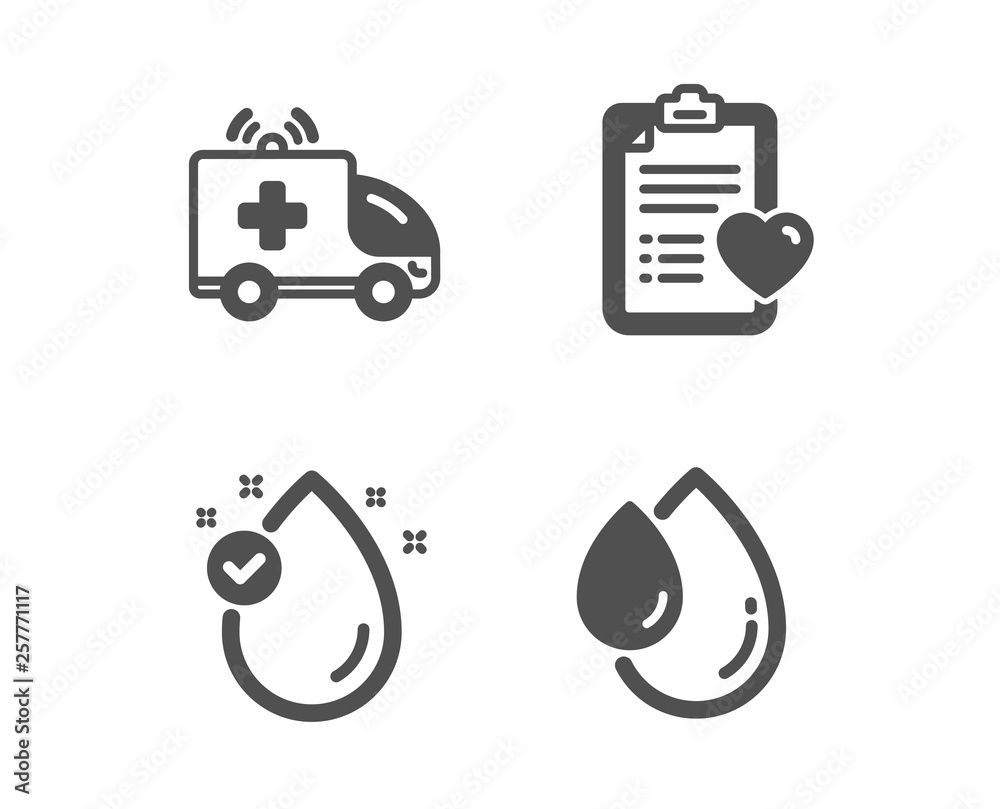 Ambulance Flat Icon Medicine And Healthcare Transport Sign Vector