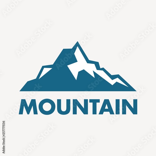 Simple mountain logo template