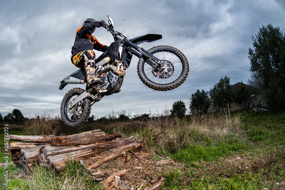 Enduro bike rider Enduro bike rider