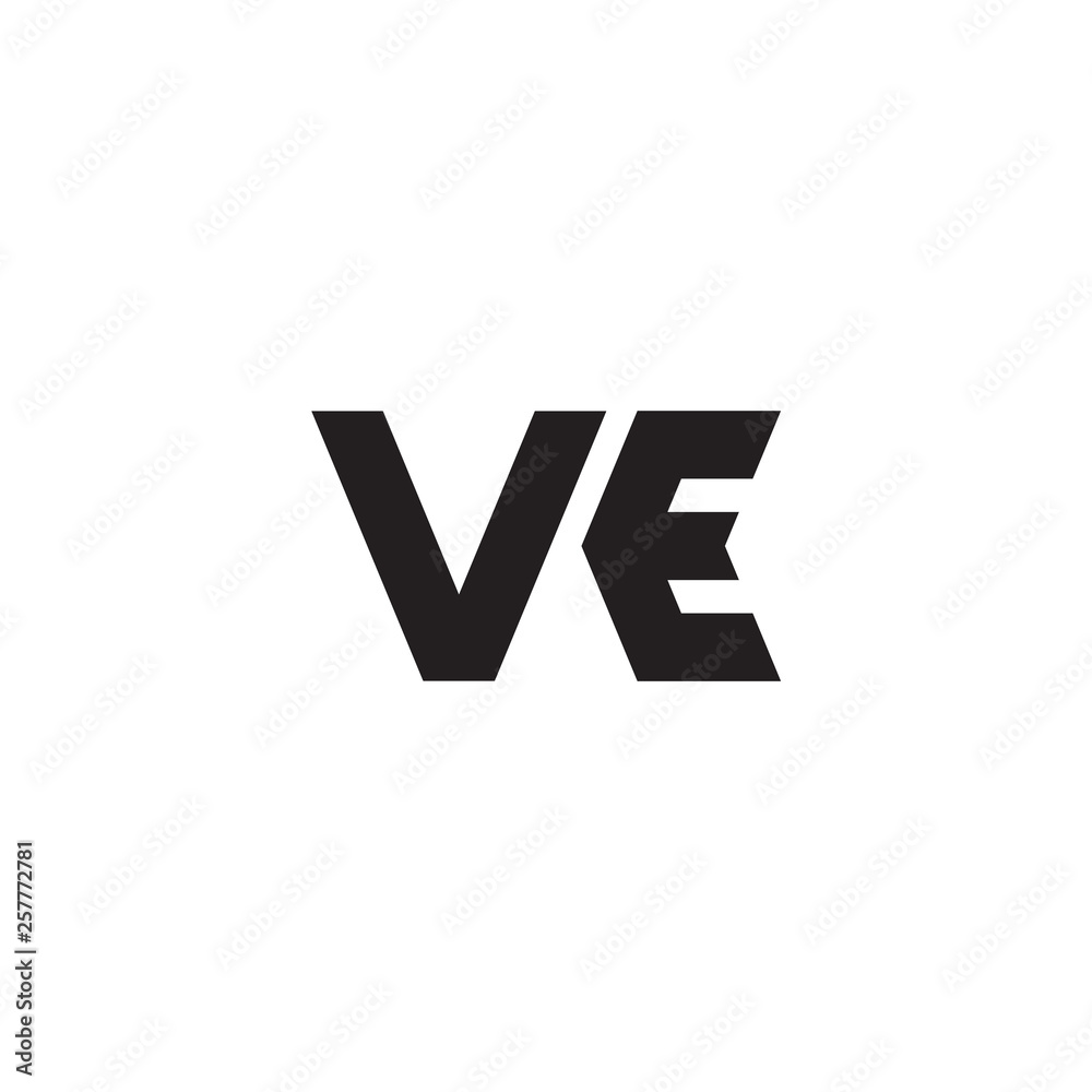 VE logo letter design vector VE logo letter design vector