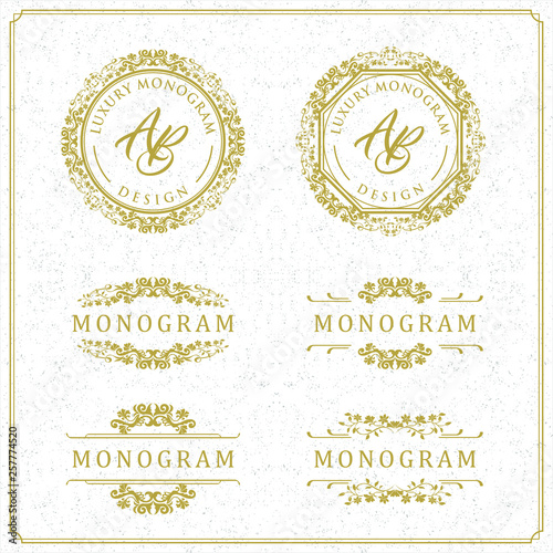 Luxury design set for wedding and decoration