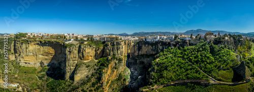 Ronda view of the famous bridge in Andalusia Spain