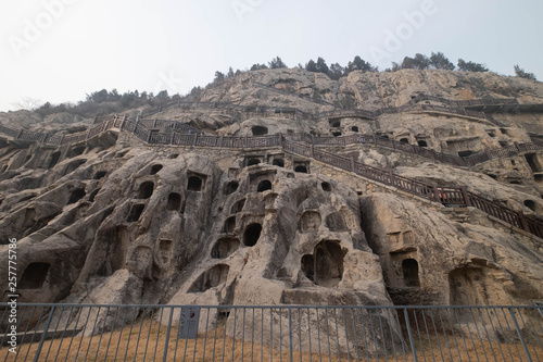 Chinese Buddhist monument Longmen Grottoes. photo