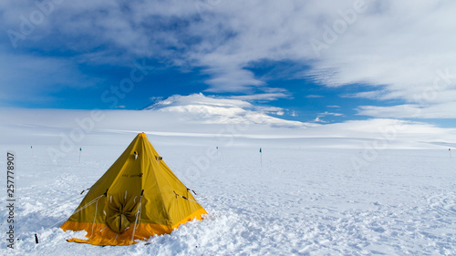 Camping on the Ross Ice Shelf  Antarctica