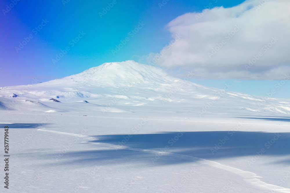 Mt Erebus, Ross Island, Antarctica from the air Mt Erebus, Ross Island, Antarctica from the air