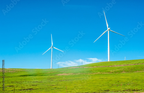  Wind power generation equipment on grassland