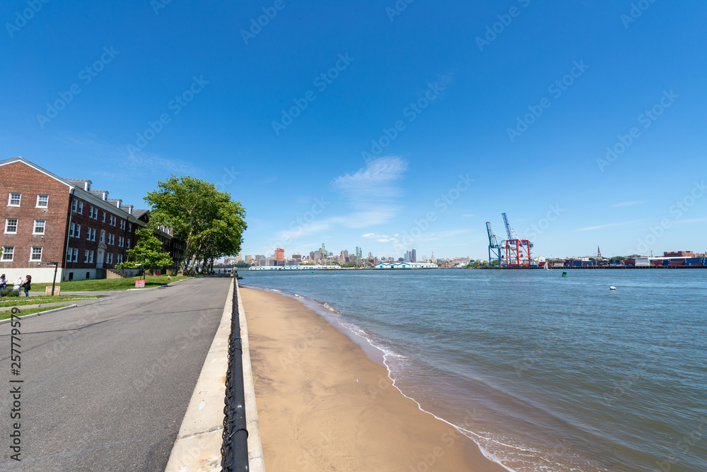 Panoramic view from Governors Island, NYC
