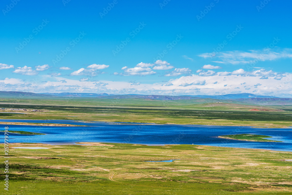 Sanjiangyuan Nature Reserve, the highest elevation natural wetland, Tibet, China