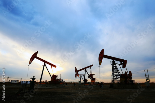  the silhouette of the oil pump