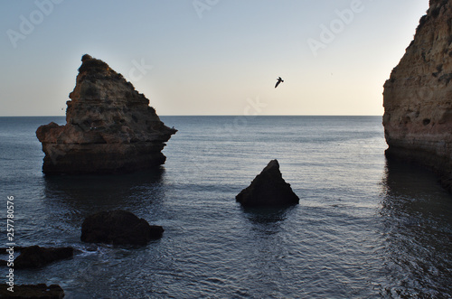 Vale Covo Beach in Lagoa. Algarve, Portugal