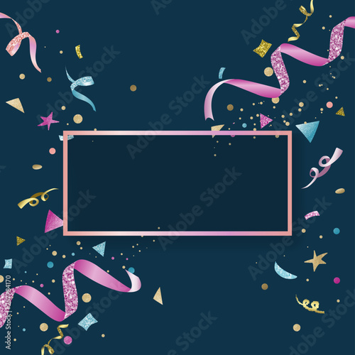 Colorful confetti celebratory design
