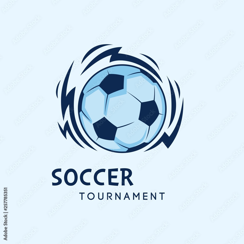 Football or soccer tournament logo design Football or soccer tournament logo design