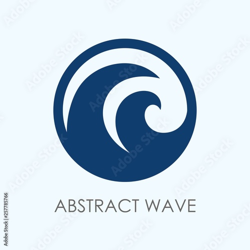 Abstract wave logo template