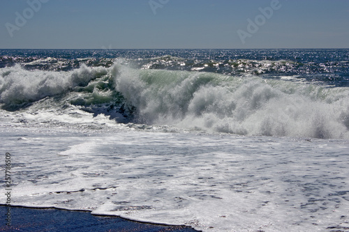 The roar of Pacific surf