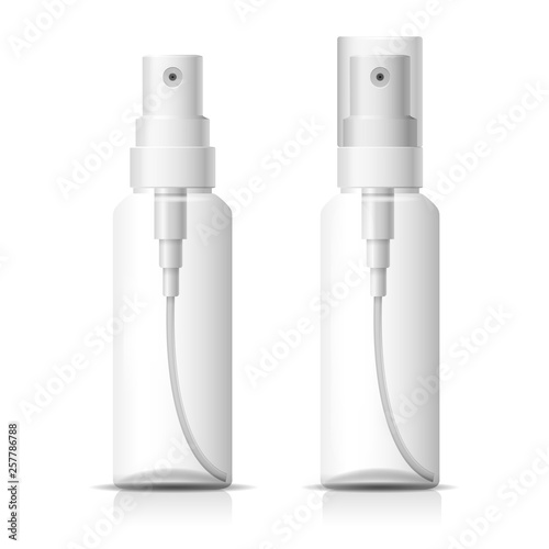 Cosmetic spray bottle mockup