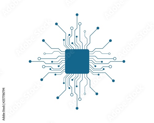 circuit technology vector photo