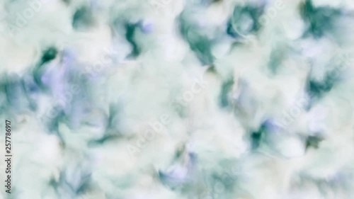Loopable 4k video of milky white blue and purple clouds in a nebula in space, slowly moving, forming and dissolving, 4k, 3840p, 25fps