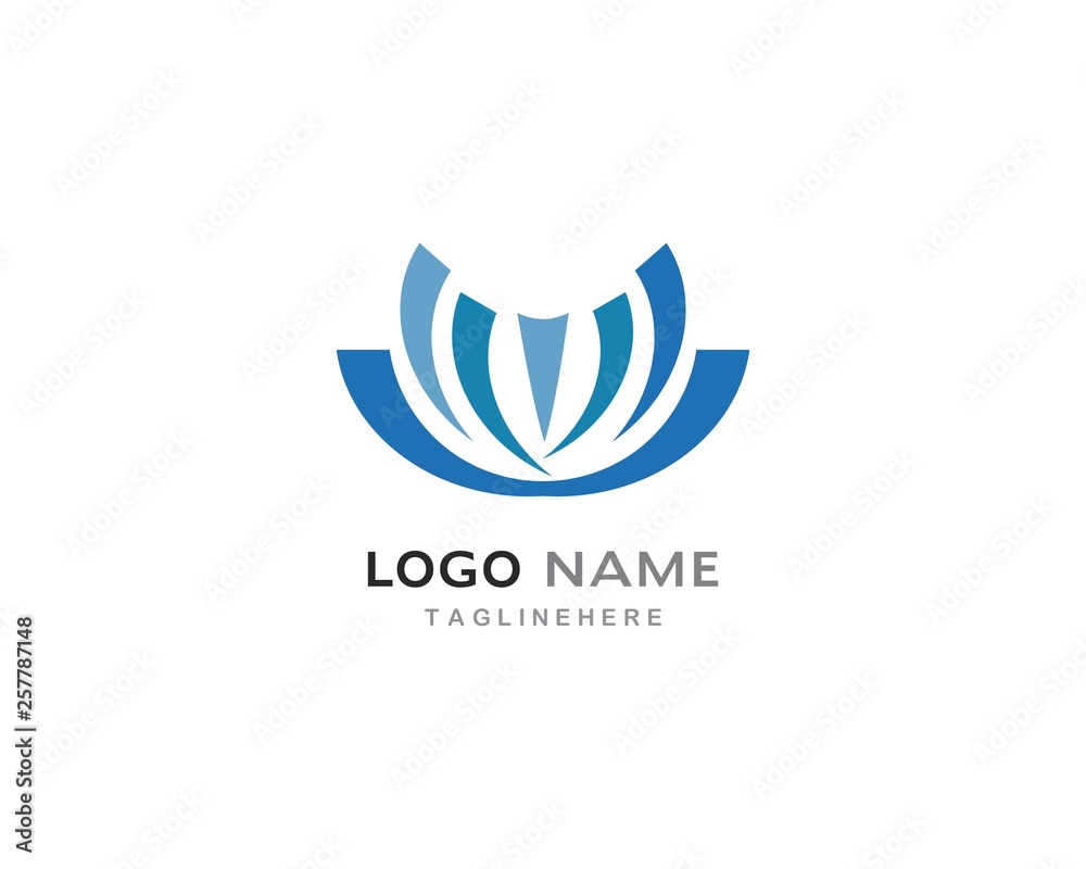 Obraz premium Dandelion flower logo