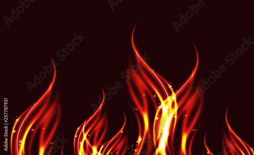 Abstract Fire. vector illustration.