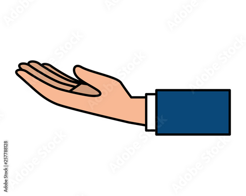 hand human receiving icon