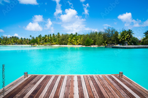 Canvas Print Dock in Bora Bora