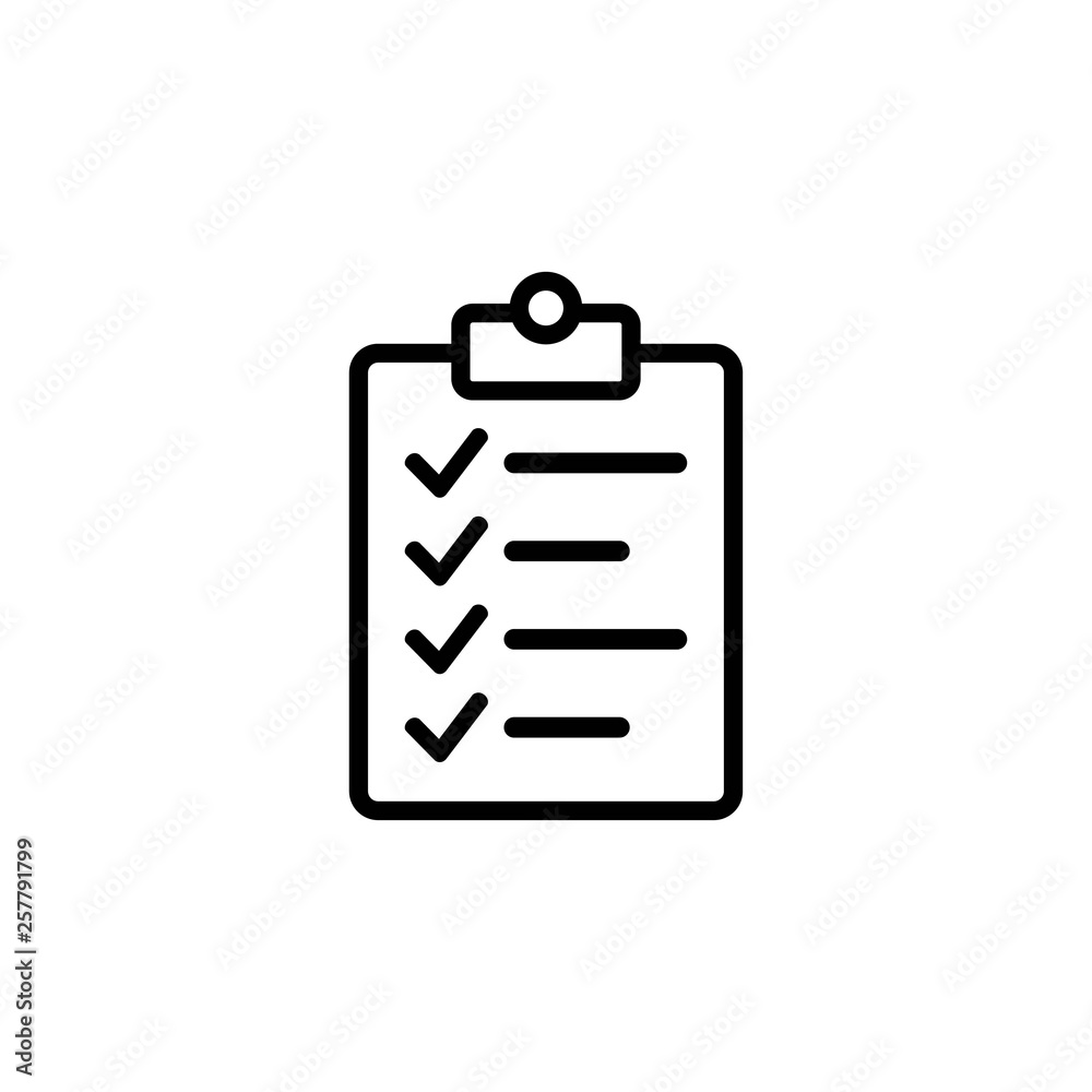 check list icon symbol vector check list icon symbol vector