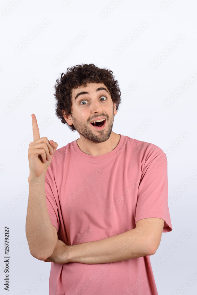 Young man shocked Young man shocked