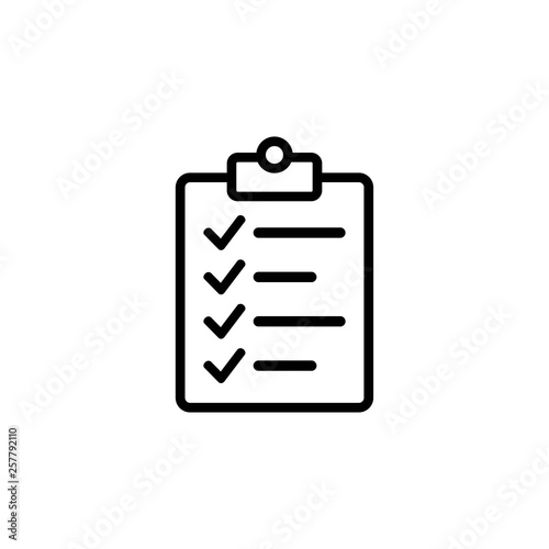 check list icon symbol vector