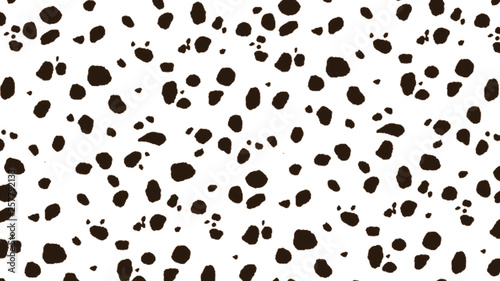 A Black and White Background of Dalmatian Spots photo