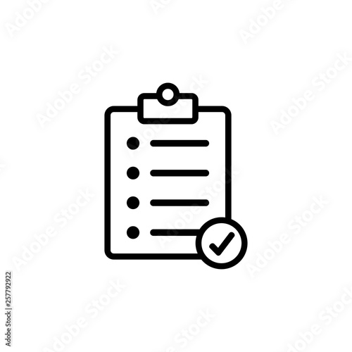 check list icon symbol vector