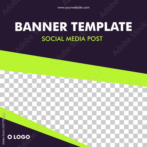 Social Media Post Template Banner Design