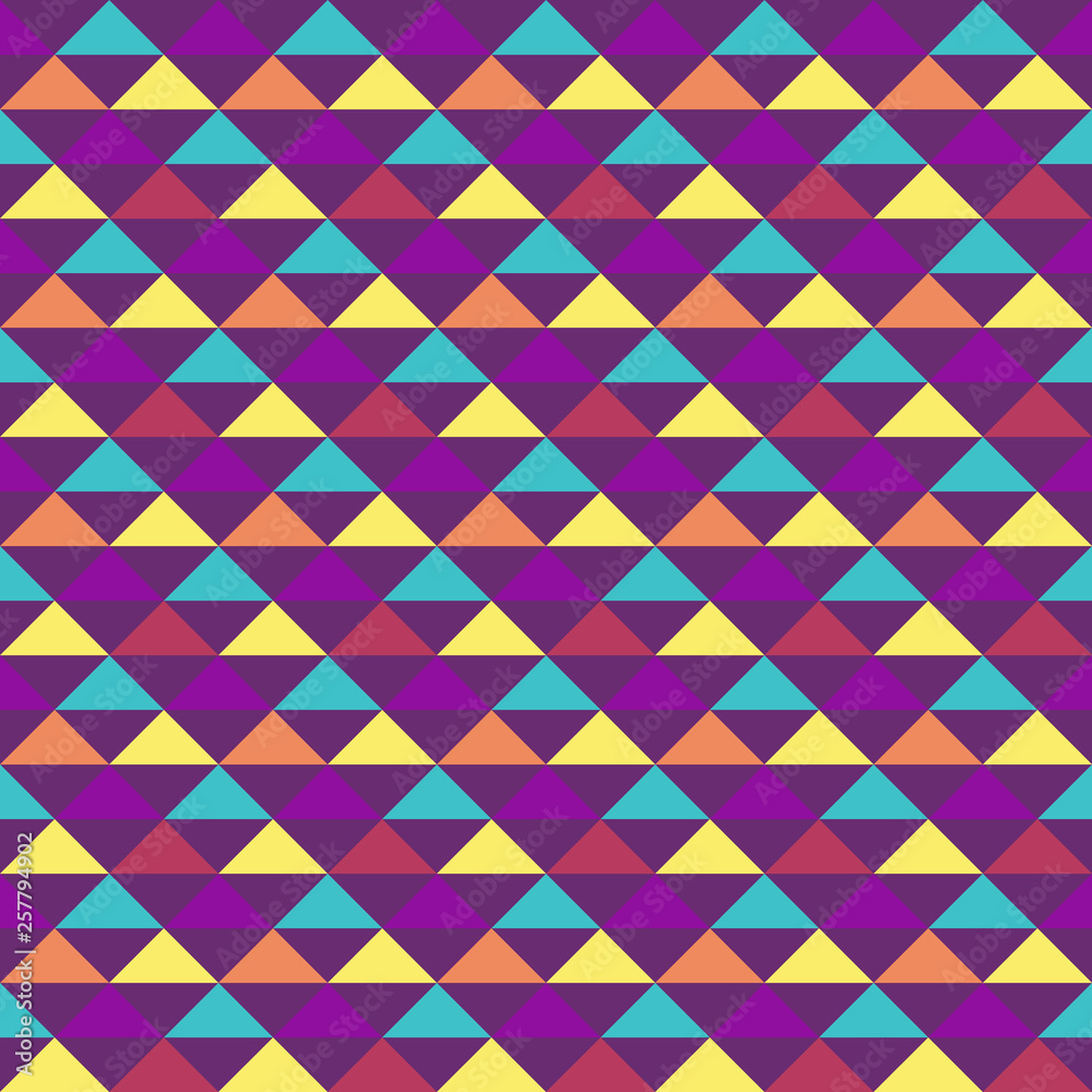Unique colorful geometric triangle seamless pattern Unique colorful geometric triangle seamless pattern