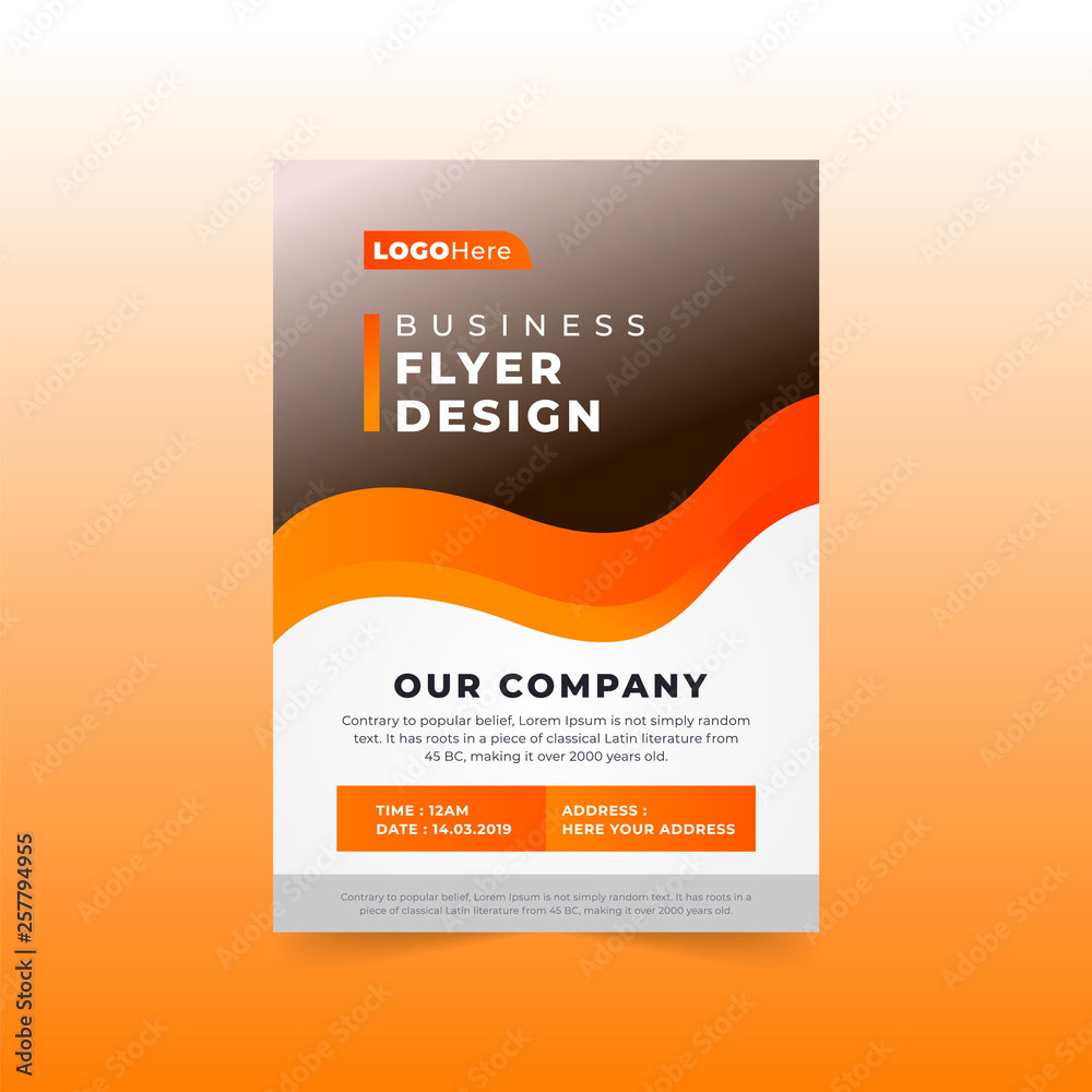 Fototapeta premium Professional Flyer Design Template