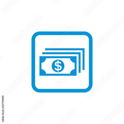 money icon and symbol vector design