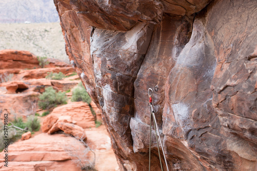 Canvas Print Stick Clip Rock Climbing Red Rocks Canyon Las Vegas