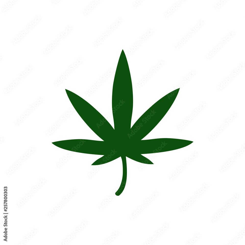 Marijuana leaf simple icon Marijuana leaf simple icon