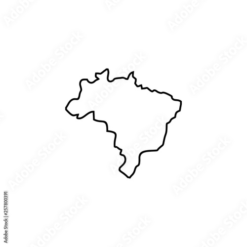 outline map of brazil