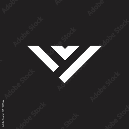 Free Download letter v simple stripes triangle line geometric logo - GFXLoad