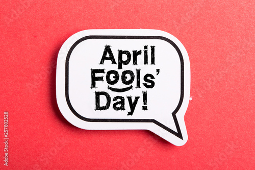 April Fools' Day Speech Bubble