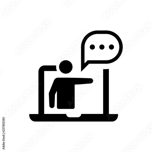 Online training lecture icon