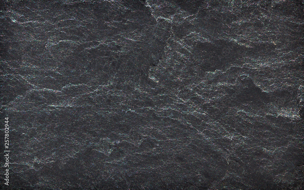 Fototapeta premium Dark grey black slate stone background or texture
