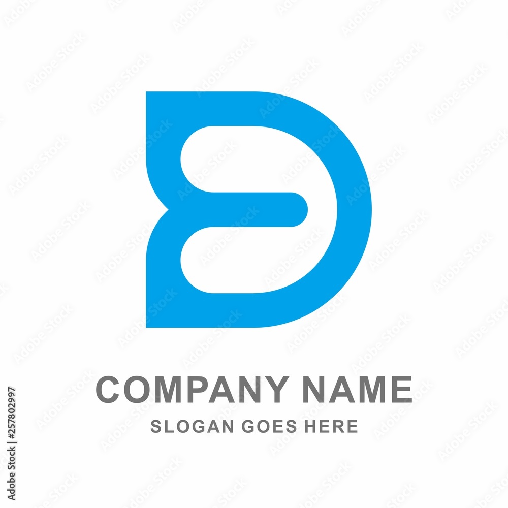 Monogram Letter E & D Geometric Square Business Company Vector Logo Design Template Monogram Letter E & D Geometric Square Business Company Vector Logo Design Template