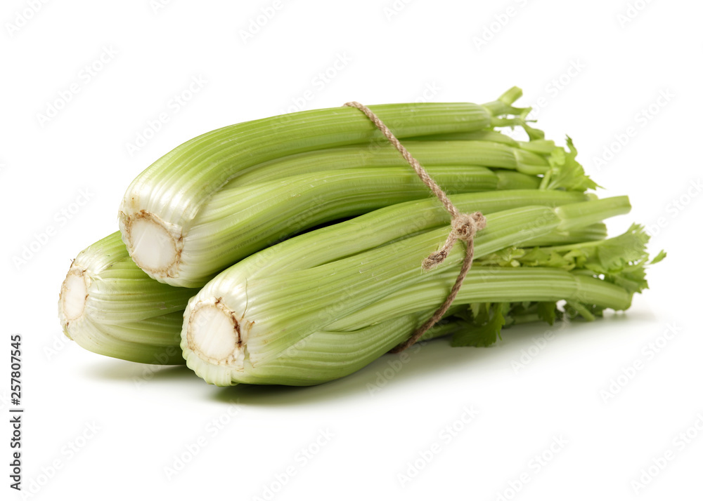 celery on a white background