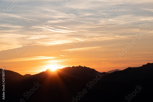 Mountain sunset © Clement Humbert
