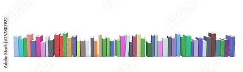 Row of different colorful b...